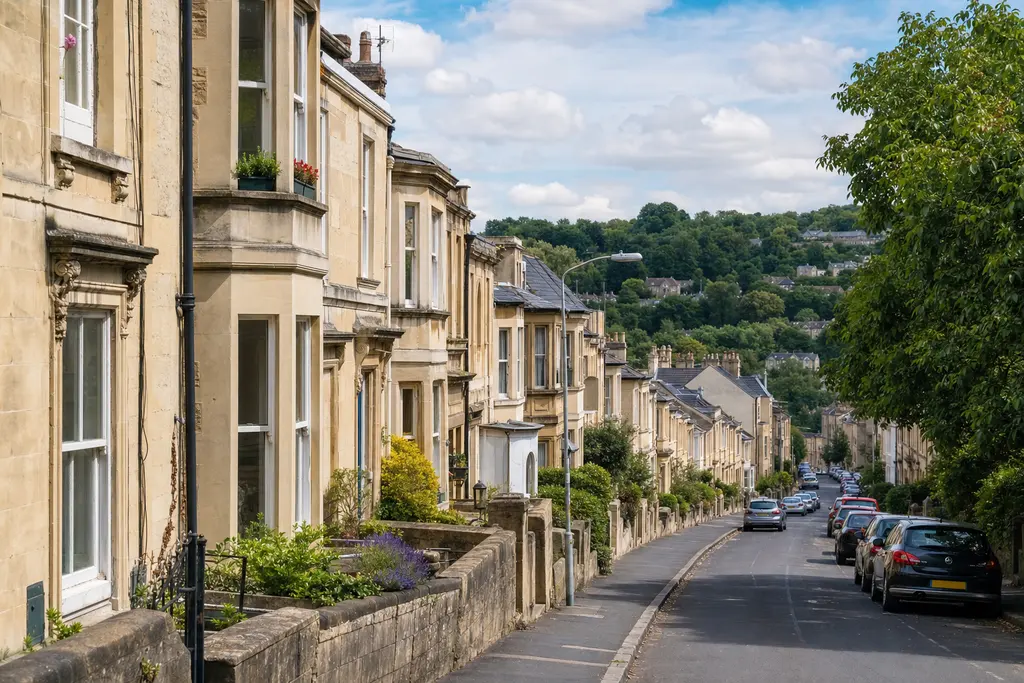 Residential streets in Bath & North East Somerset