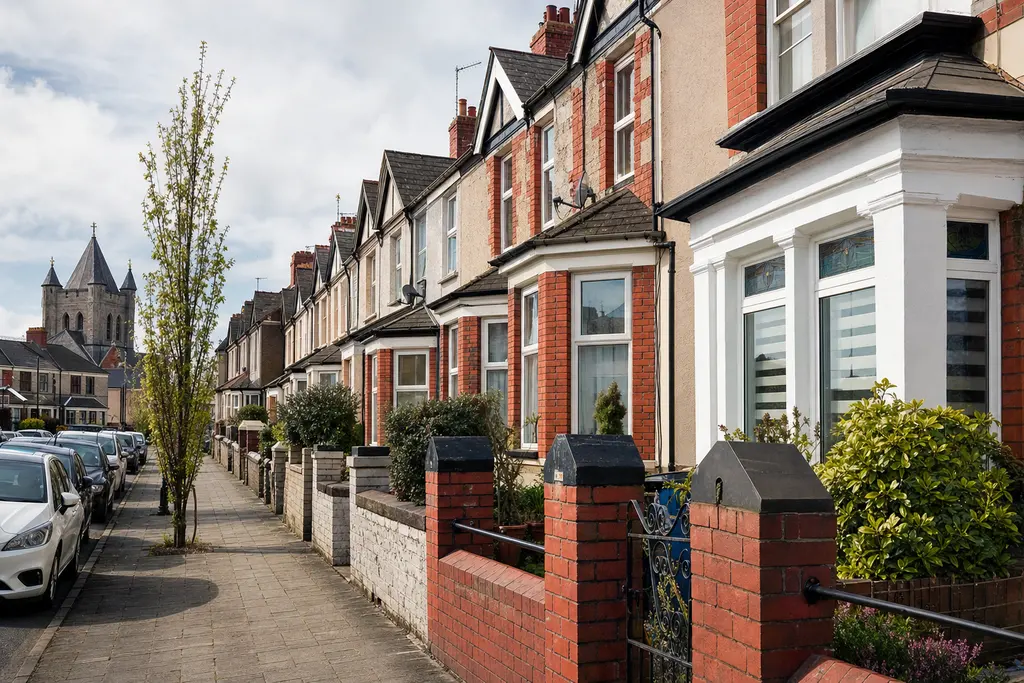 Residential streets in Cardiff