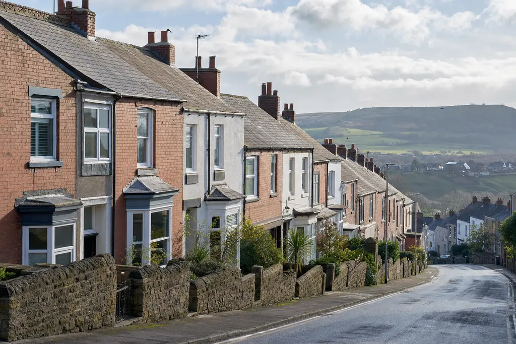 Residential streets in County Durham