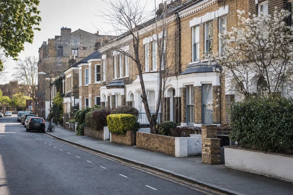 Residential streets in Hackney