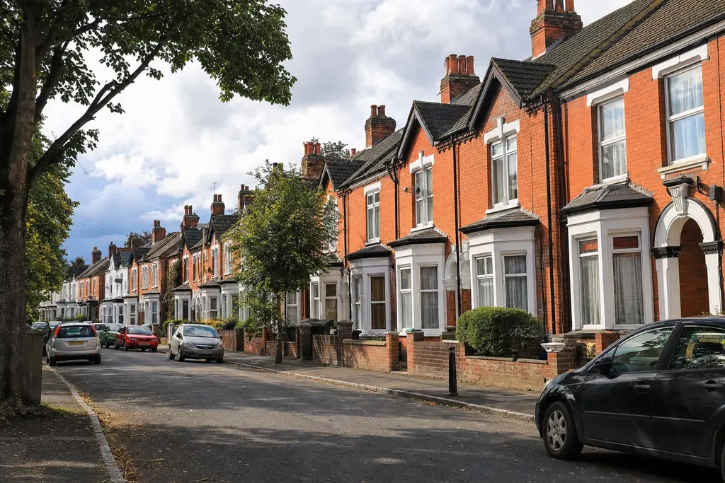 Residential streets in Leicester