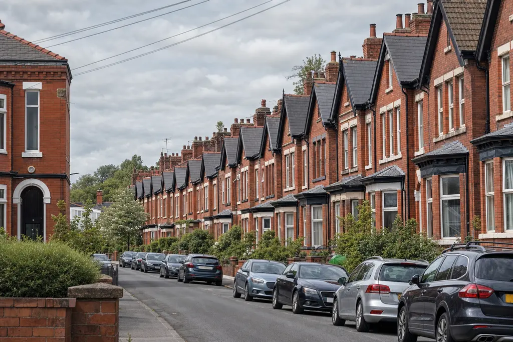 Residential streets in Manchester