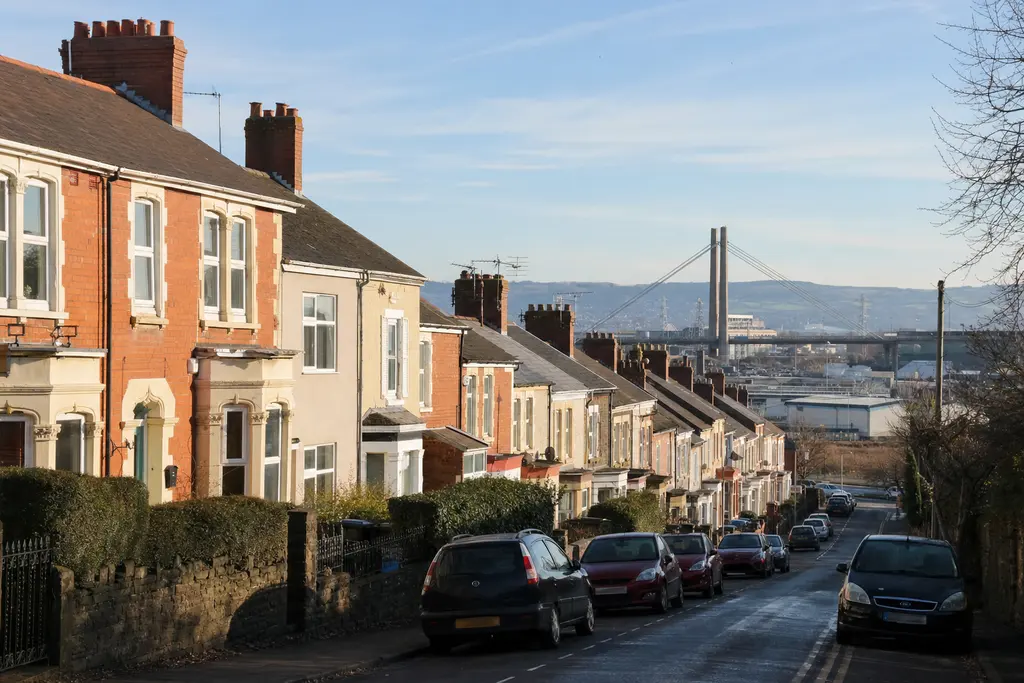 Residential streets in Newport