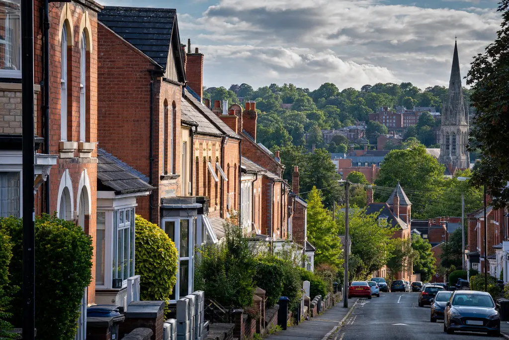 Residential streets in Nottingham