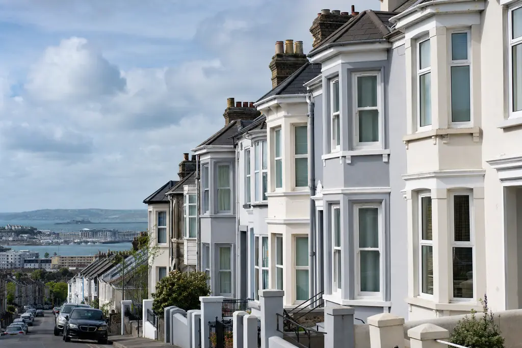 Residential streets in Plymouth