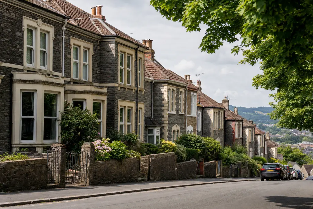 Residential streets in Somerset