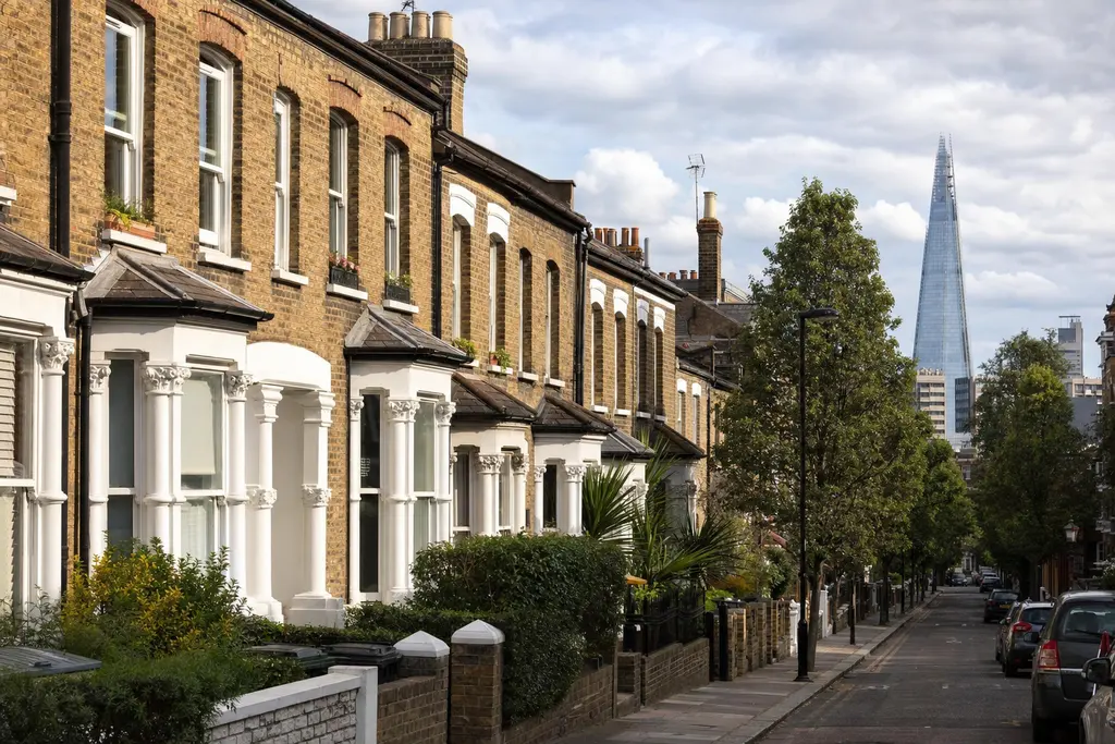 Residential streets in Southwark