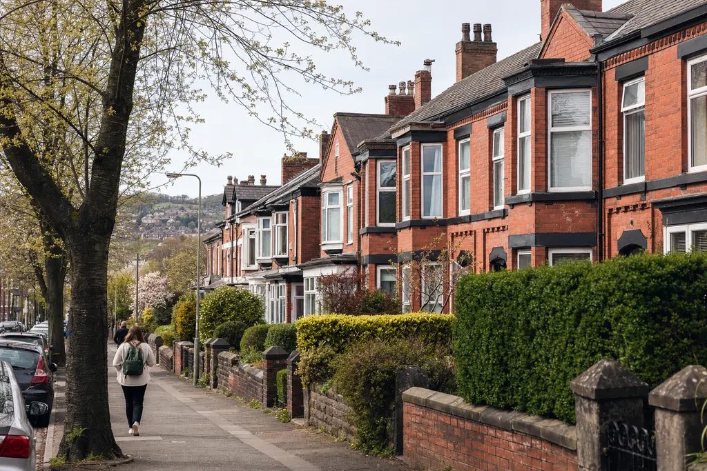 Residential streets in Stockport