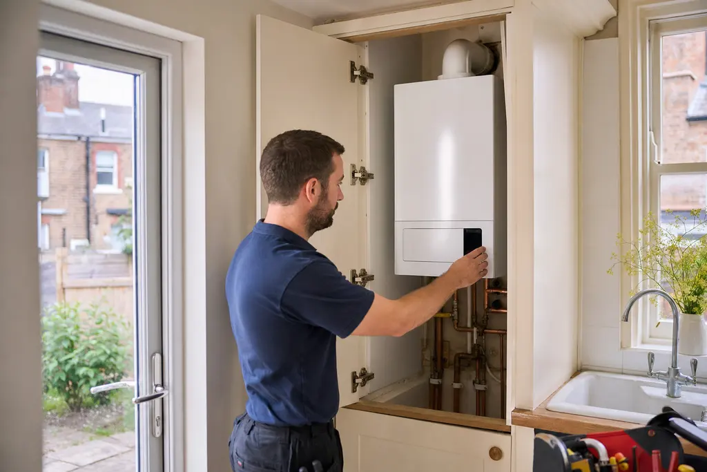A modern condensing boiler